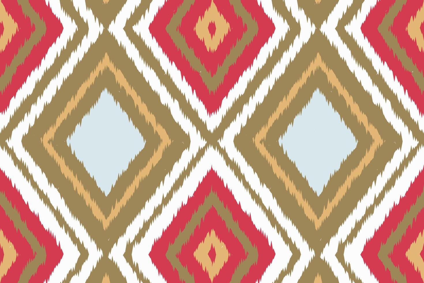 Ikat Damask Paisley Embroidery Background. Ikat Geometric Ethnic Oriental Pattern traditional.aztec Style Abstract illustration.design for Texture,fabric,clothing,wrapping,sarong. vector