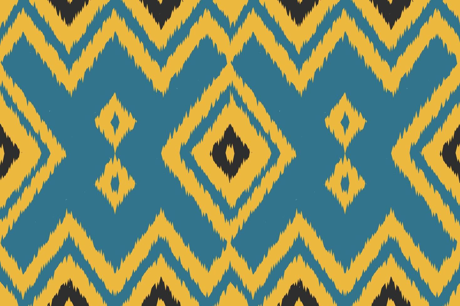 Ikat Damask Embroidery Background. Ikat Stripes Geometric Ethnic Oriental Pattern Traditional. Ikat Aztec Style Abstract Design for Print Texture,fabric,saree,sari,carpet. vector