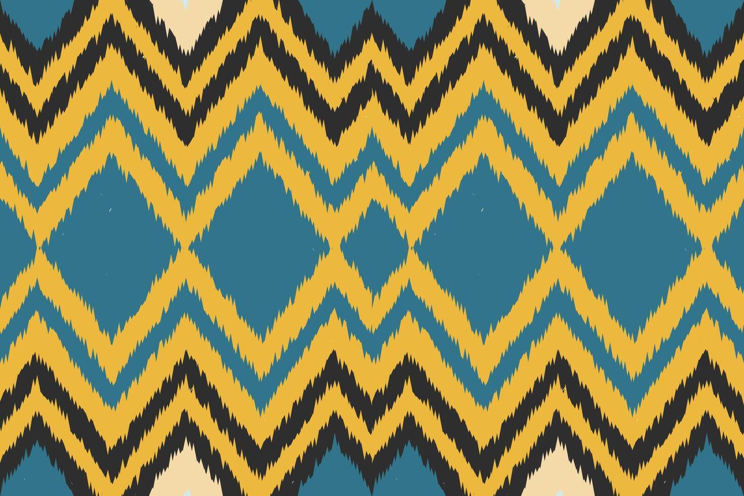 Motif Ikat Seamless Pattern Embroidery Background. Ikat Aztec Geometric Ethnic Oriental Pattern traditional.aztec Style Abstract design for Texture,fabric,clothing,wrapping,sarong. vector