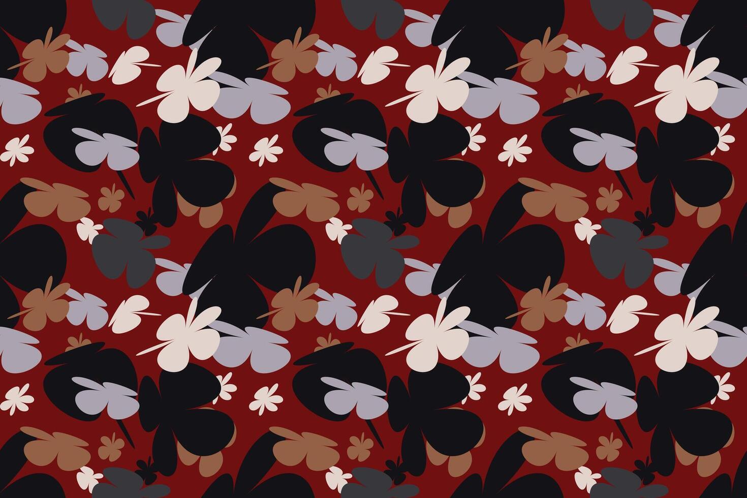 Floral Abstract Seamless Patterns. With Simple Pretty, Little Floral Liberty Seamless Texture Background. Spring, Summer Romantic Blossom Flower Garden Seamless Pattern for Your Designs vector