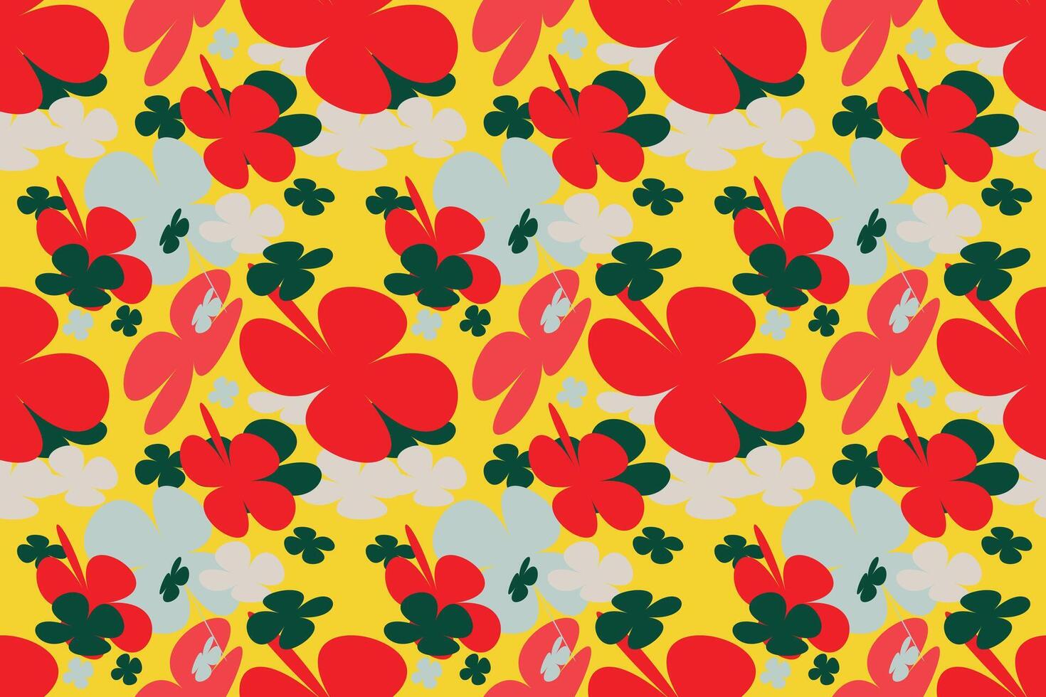 Flowers Seamless Pattern With Simple Pretty, Little Floral Liberty Seamless Texture Background. Spring, Summer Romantic Blossom Flower Garden Seamless Pattern for Your Designs vector