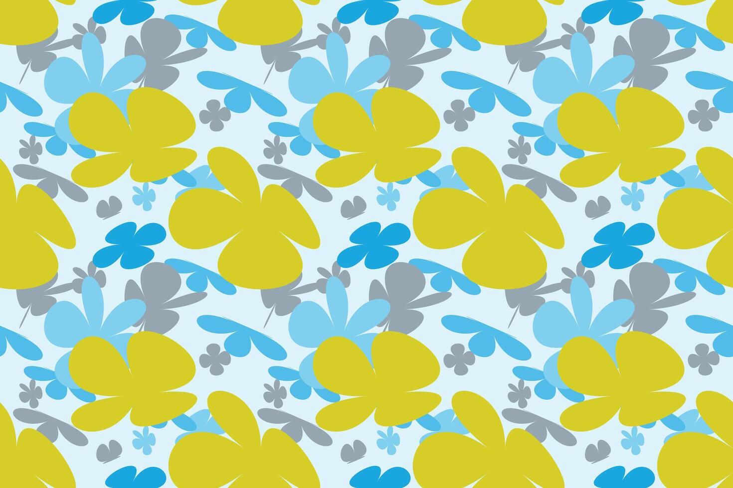 Floral Seamless Pattern With Simple Pretty, Little Floral Liberty Seamless Texture Background. Spring, Summer Romantic Blossom Flower Garden Seamless Pattern for Your Designs vector