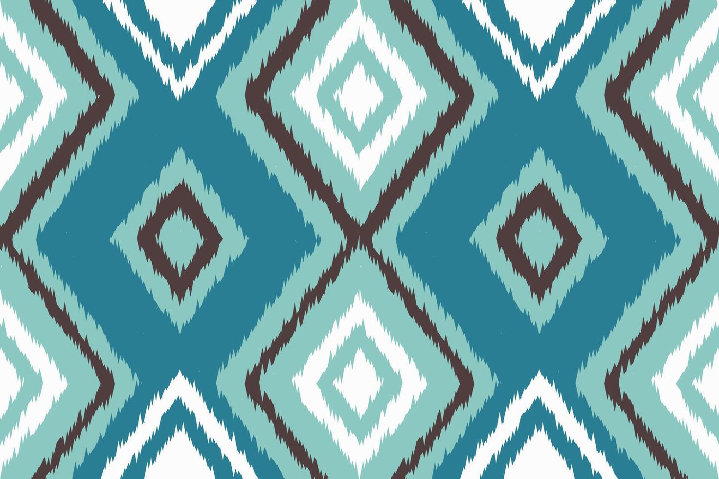 Ikat Paisley Pattern Embroidery Background. Ikat Floral Geometric Ethnic Oriental Pattern traditional.aztec Style Abstract illustration.design for Texture,fabric,clothing,wrapping,sarong. vector