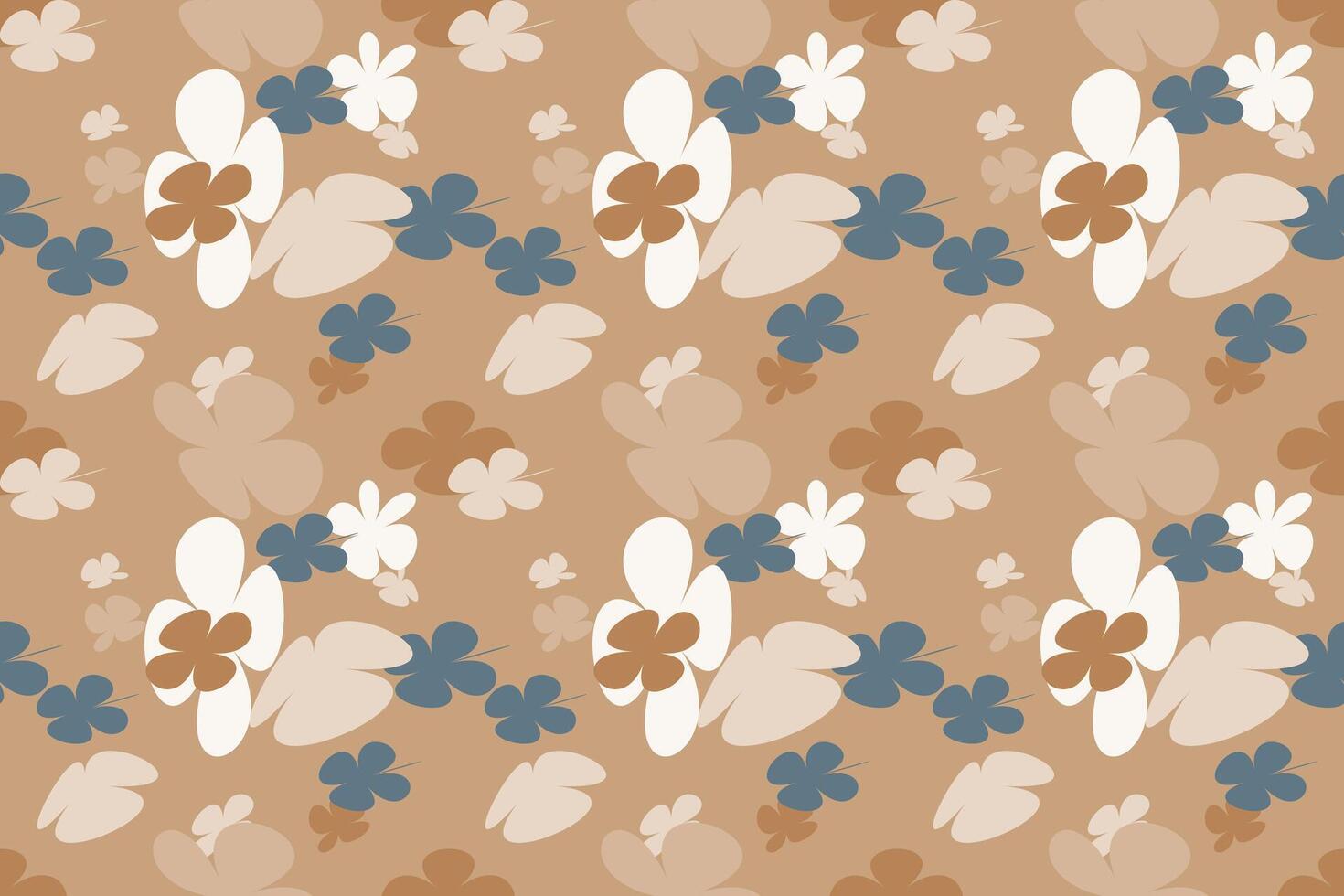 Seamless Abstract Floral Wallpaper Pattern With Simple Pretty, Little Floral Liberty Seamless Texture Background. Spring, Summer Romantic Blossom Flower Garden Seamless Pattern for Your Designs vector