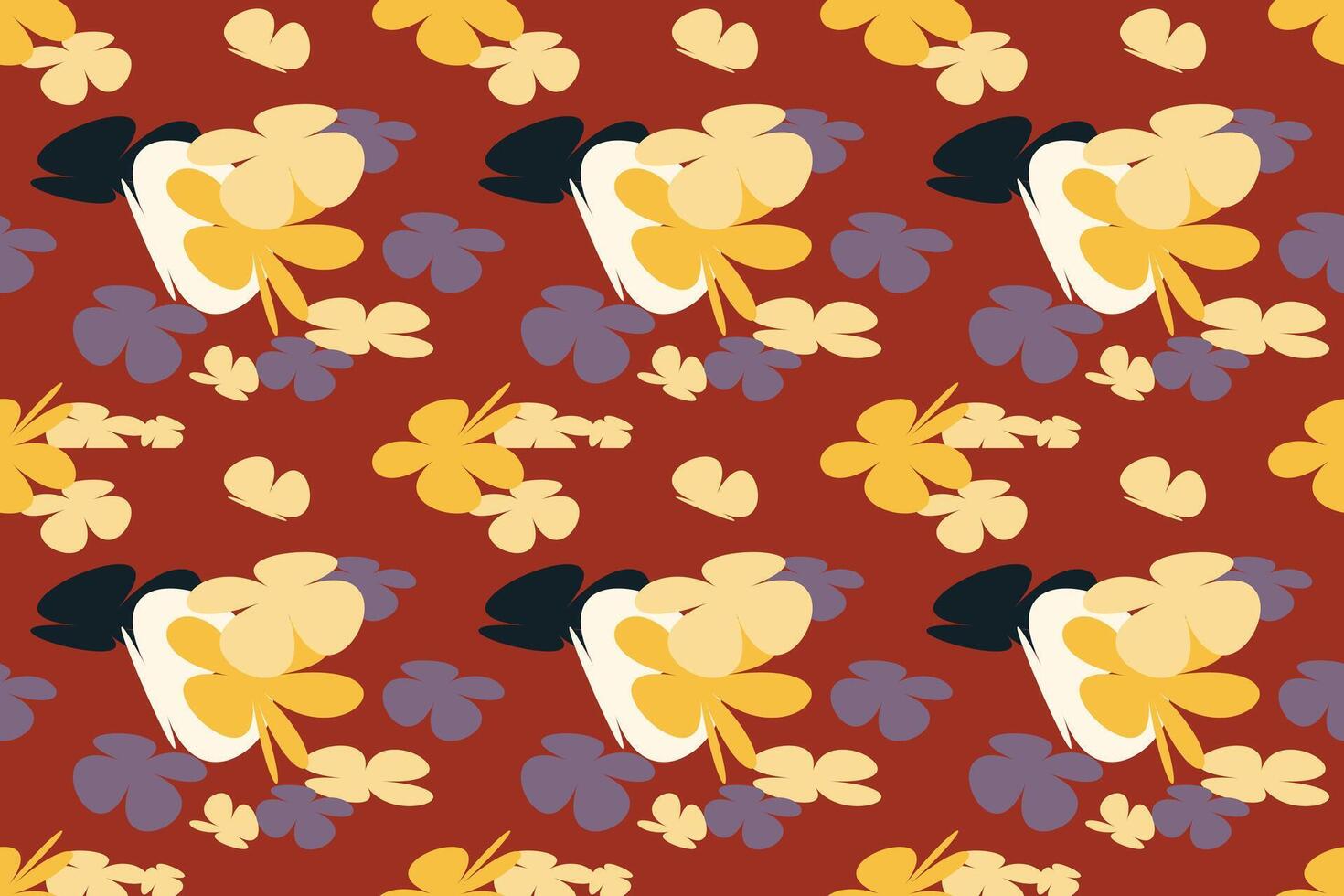 Beautiful Flowers Pattern Background With Simple Pretty, Little Floral Liberty Seamless Texture Background. Spring, Summer Romantic Blossom Flower Garden Seamless Pattern for Your Designs vector