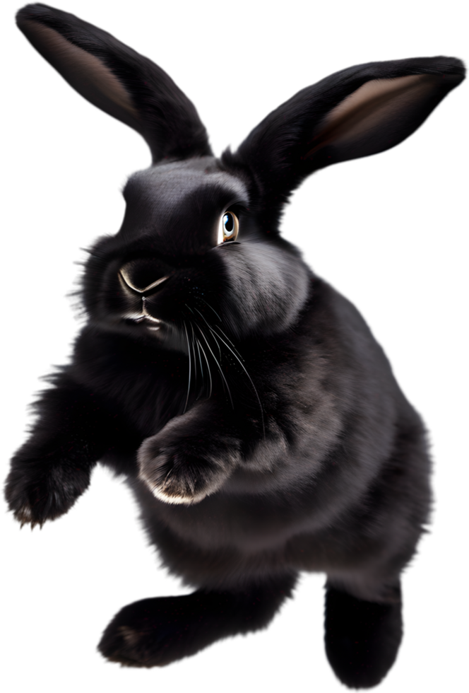 Adorable bunny illustration, soft and cuddly. AI-generated. png