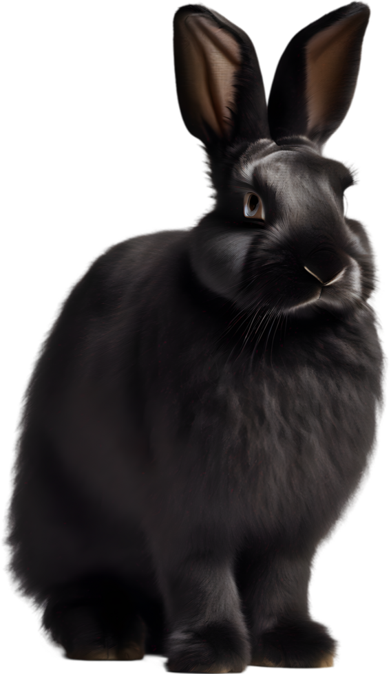 Adorable bunny illustration, soft and cuddly. AI-generated. png
