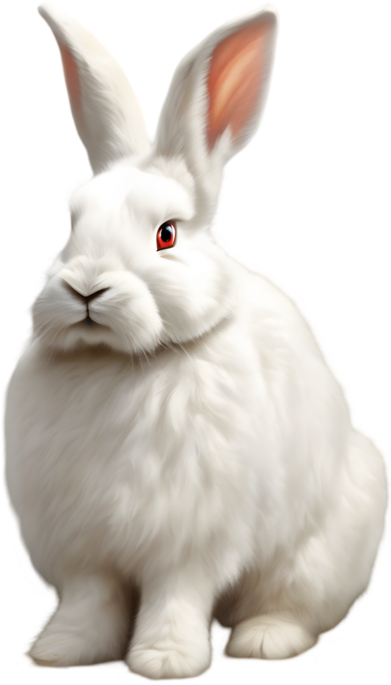 Adorable bunny illustration, soft and cuddly. AI-generated. png
