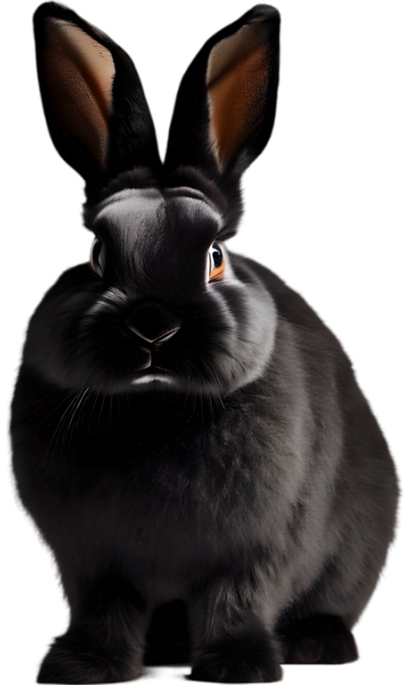 Adorable bunny illustration, soft and cuddly. AI-generated. png