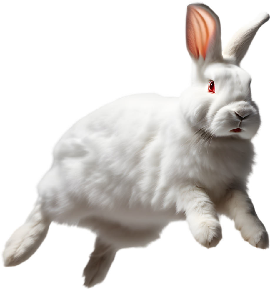 Adorable bunny illustration, soft and cuddly. AI-generated. png