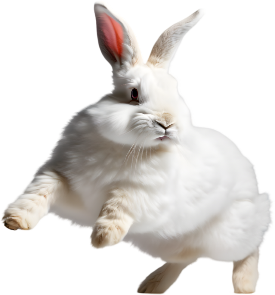 Adorable bunny illustration, soft and cuddly. AI-generated. png