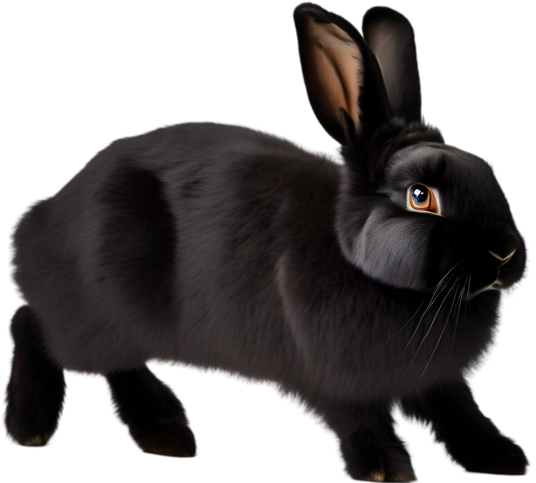 Adorable bunny illustration, soft and cuddly. AI-generated. png