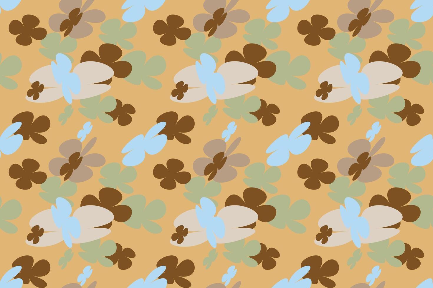 Hand Painted Flower Pattern Little Floral Liberty Seamless Texture Background. Spring, Summer Romantic Blossom Flower Garden Seamless Pattern for Your Designs vector