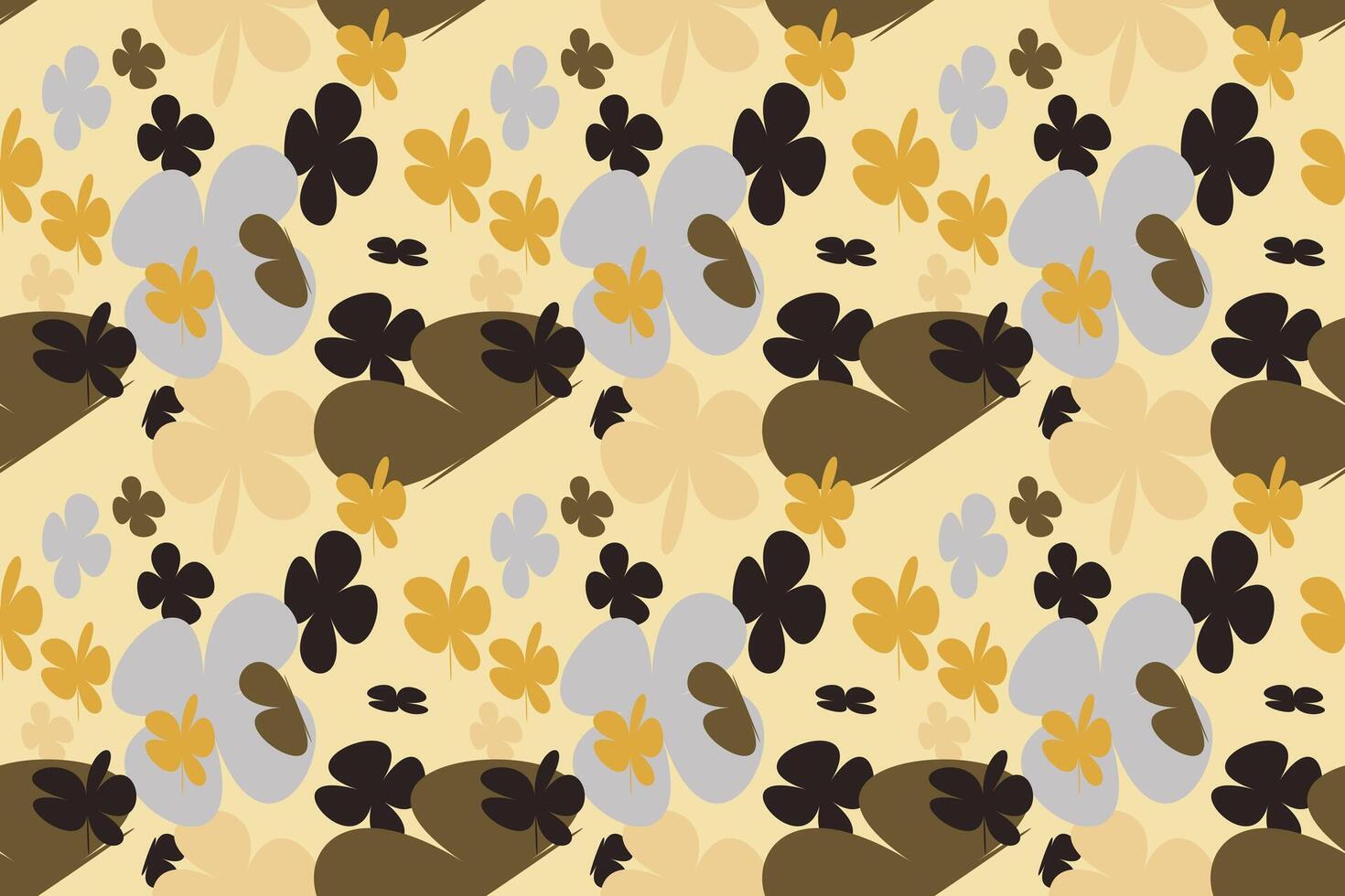 Beautiful Blooming Flower Seamless Pattern With Simple Pretty, Little Floral Liberty Seamless Texture Background. Spring, Summer Romantic Blossom Flower Garden Seamless Pattern for Your Designs vector