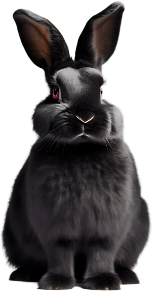 Adorable bunny illustration, soft and cuddly. AI-generated. png