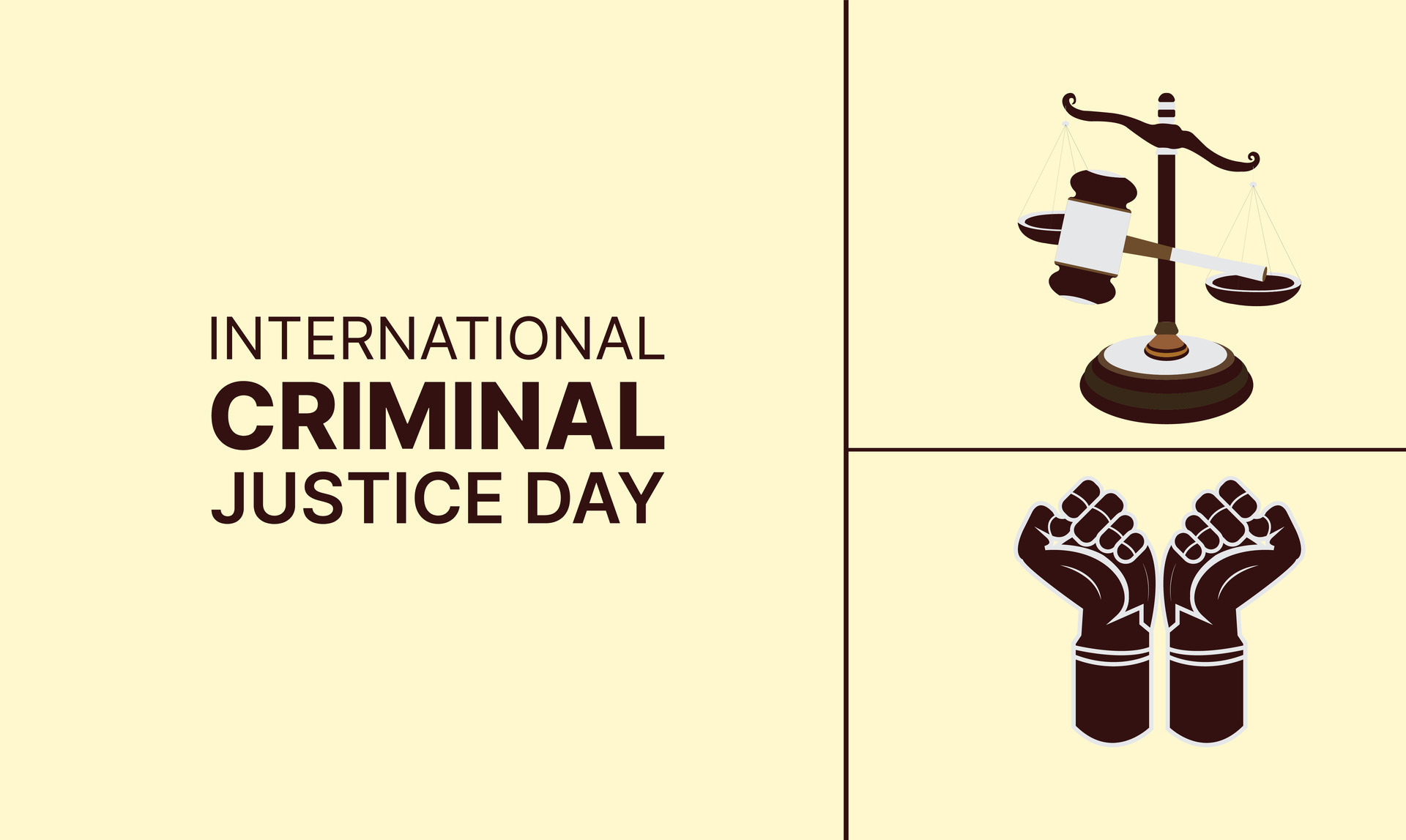 International Criminal Justice Day 46565752 Vector Art at Vecteezy