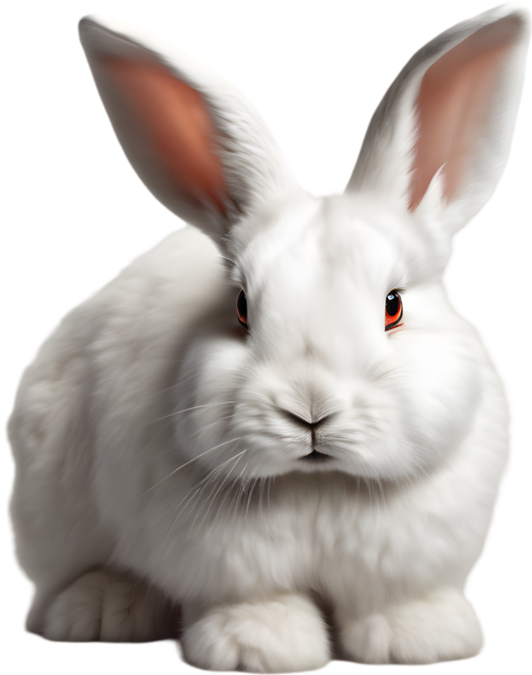 Adorable bunny illustration, soft and cuddly. AI-generated. png