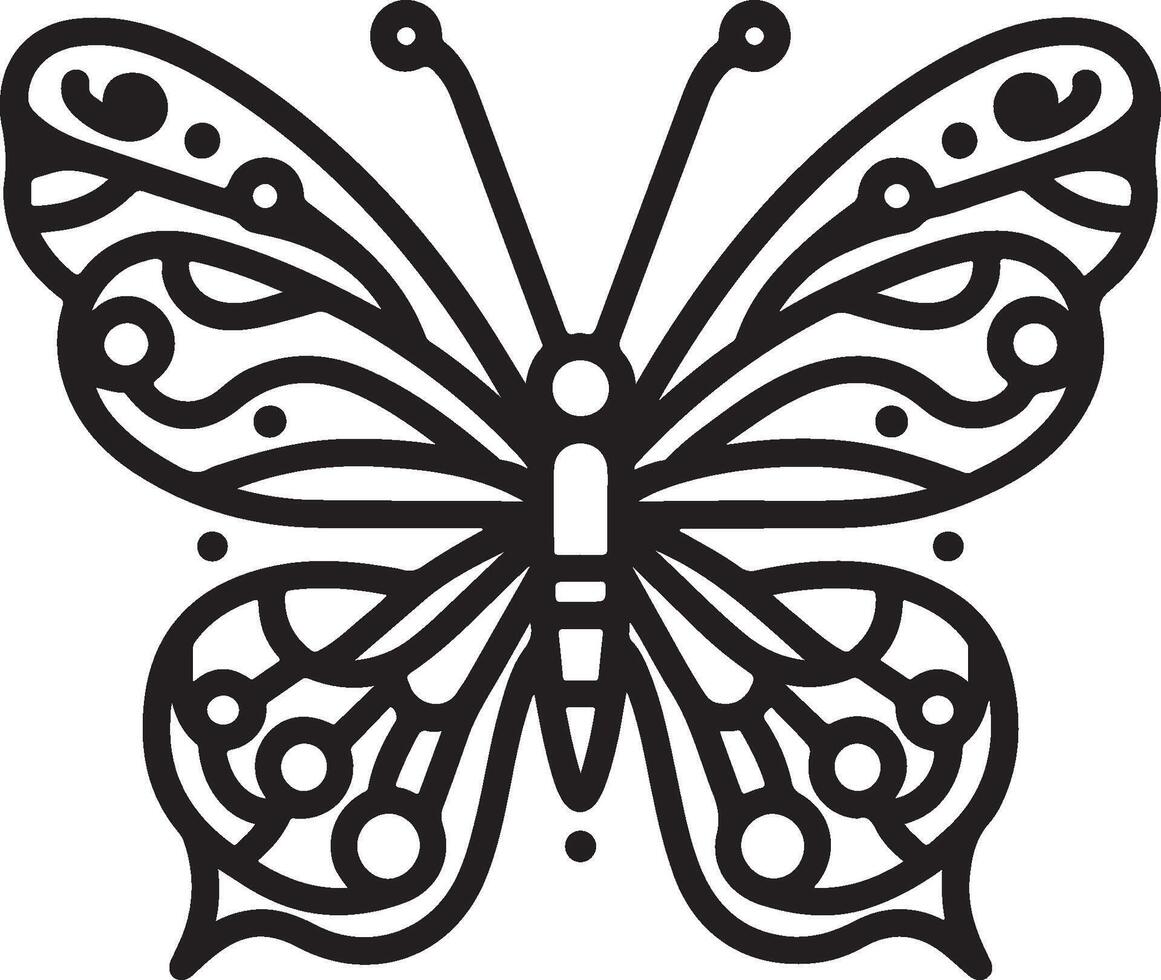 Butterfly illustration art vector