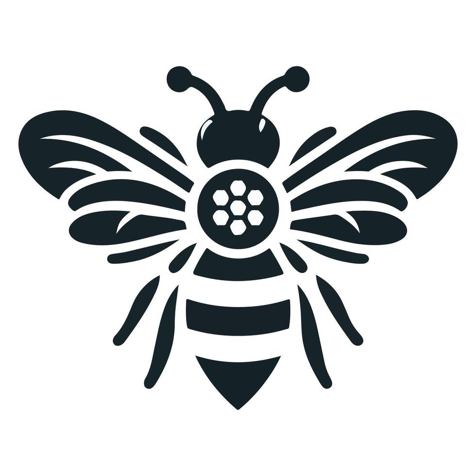 Bumblebee, honey, honey bee icon in modern style for website mobile logo app UI design. simple icon. vector