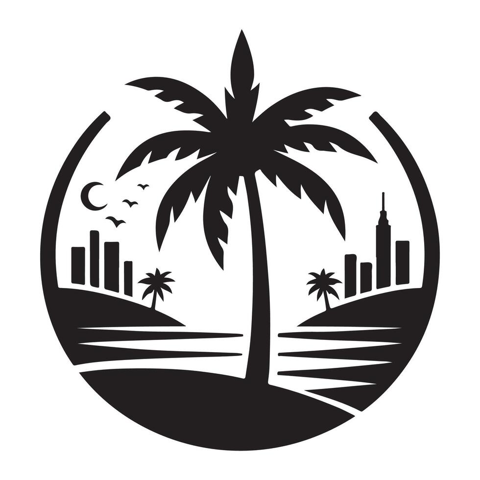 palm icon, palm icon on white background, Palm tree silhouette icon. simple flat illustration, Palm tree summer logo, coconut tree icon. vector