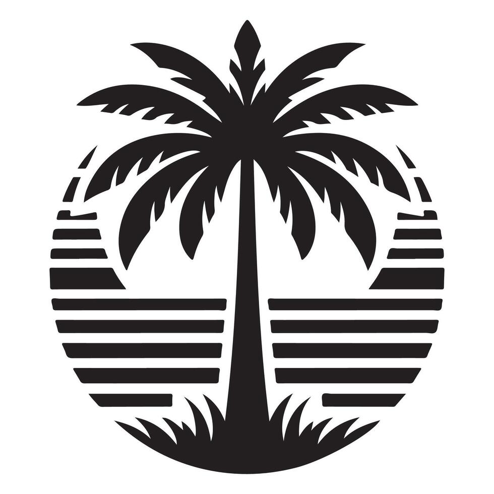 palm icon, palm icon on white background, Palm tree silhouette icon. simple flat illustration, Palm tree summer logo, coconut tree icon. vector