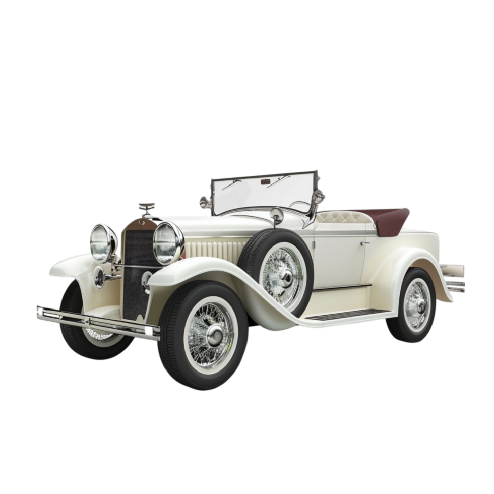 Generated AI A White Car with a Hood Open and a Hood Open png