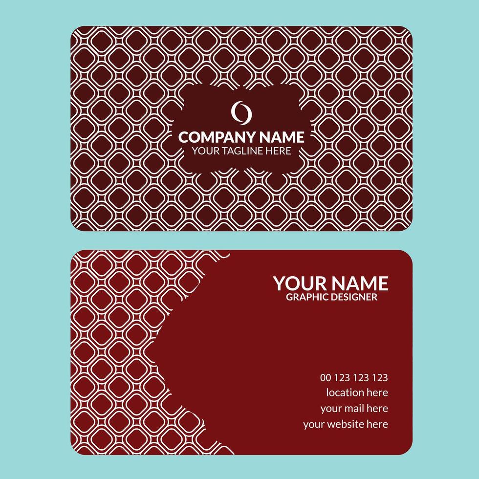 Professional creative business card design template vector