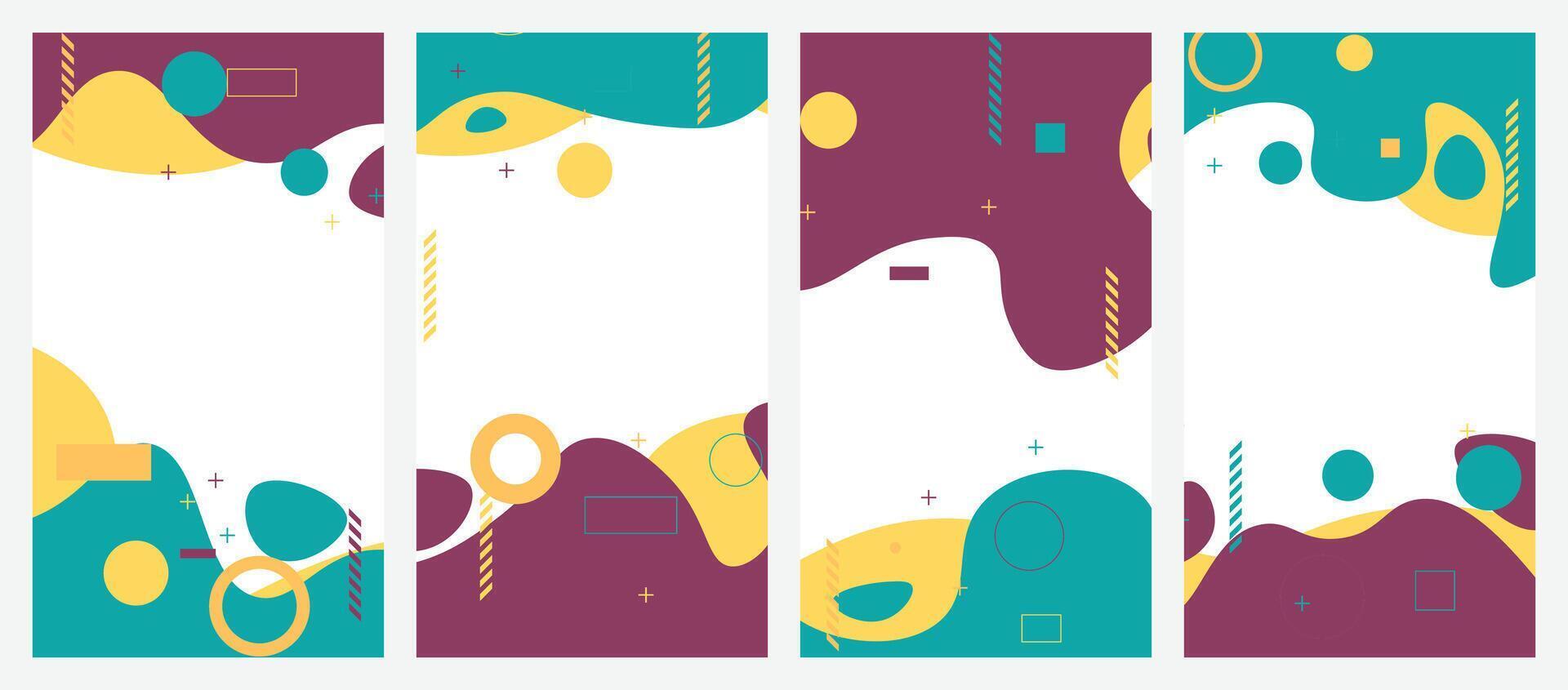 Banner set background. vector