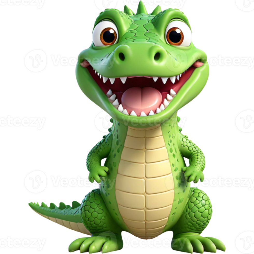 Cartoon Crocodile Design png
