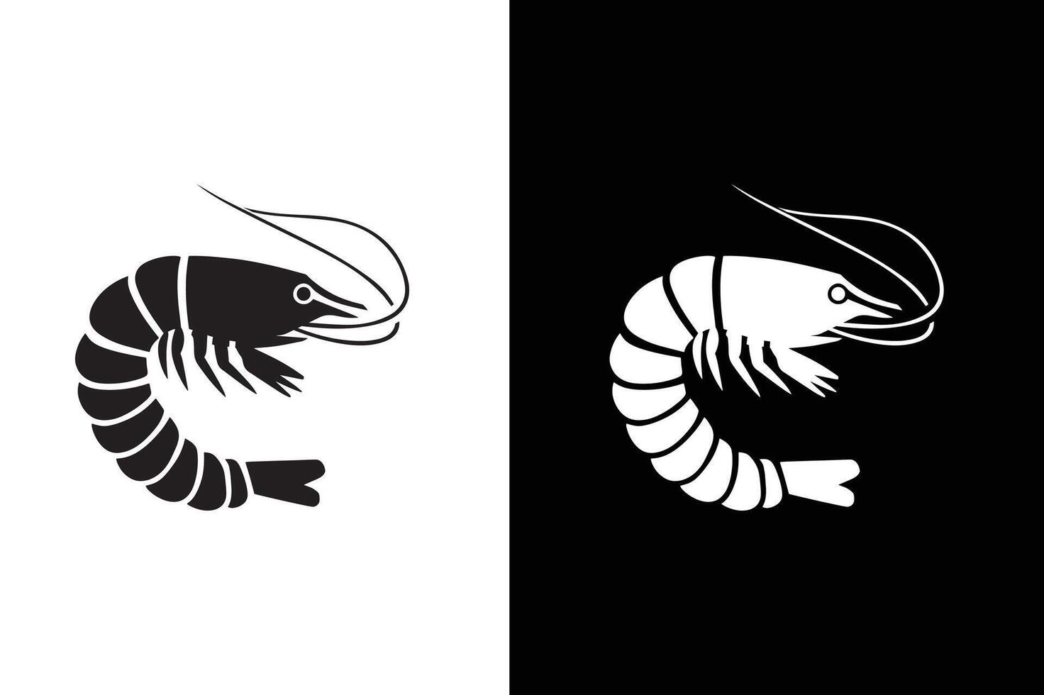 Shrimp, Prawn icon , filled flat sign, solid pictogram isolated on white black background. vector