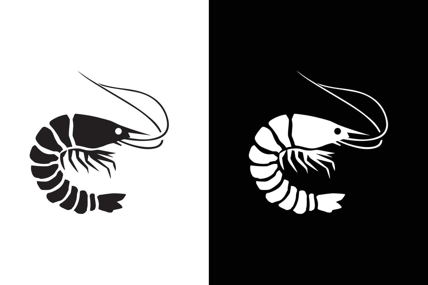 Shrimp, Prawn icon , filled flat sign, solid pictogram isolated on white black background. vector