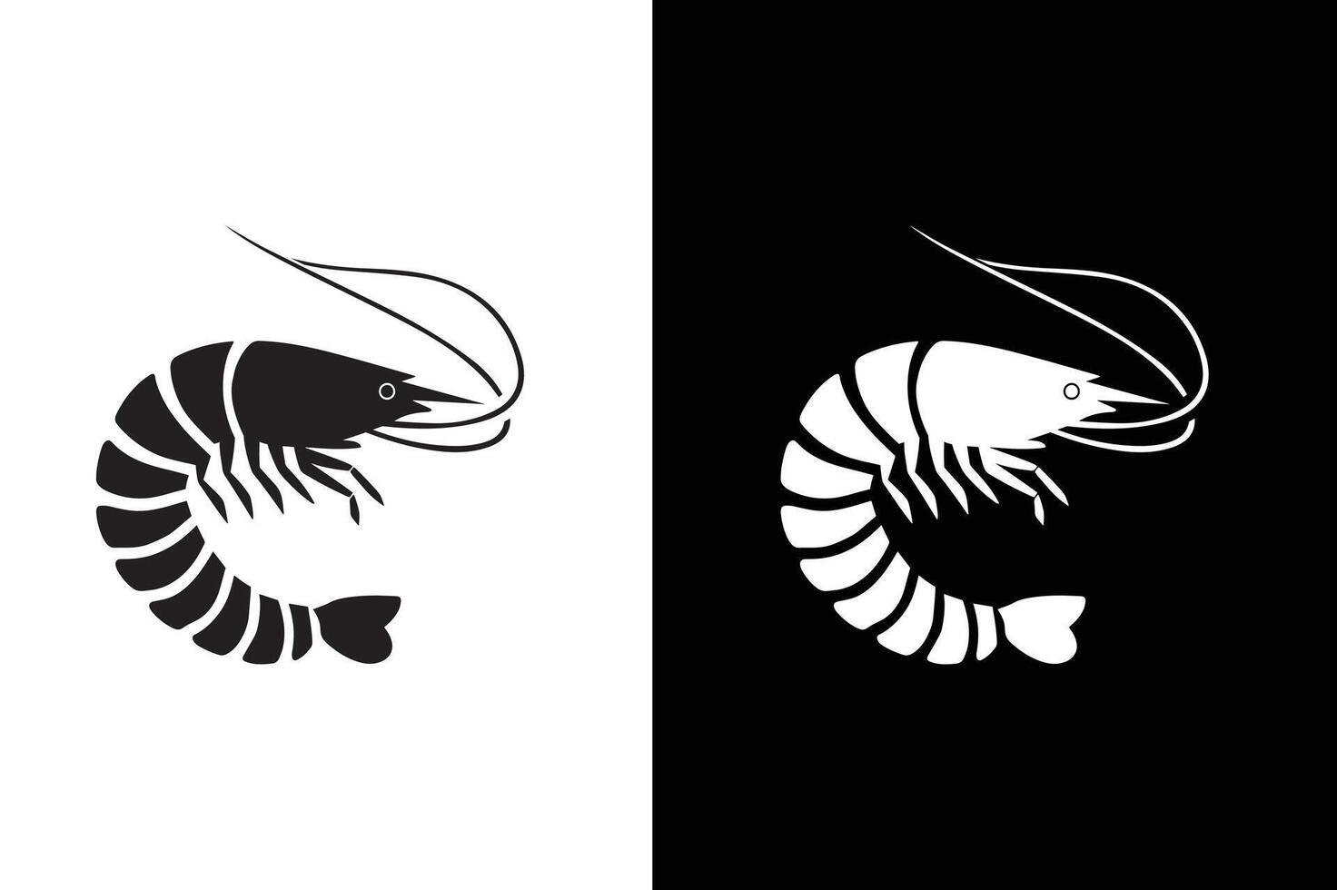 Shrimp, Prawn icon , filled flat sign, solid pictogram isolated on white black background. vector