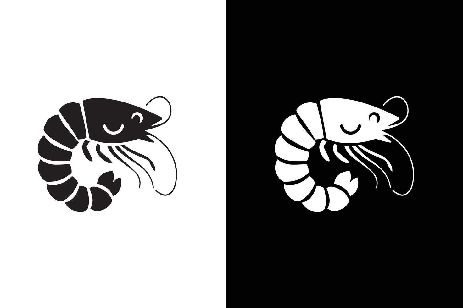 Shrimp, Prawn icon , filled flat sign, solid pictogram isolated on white black background. vector