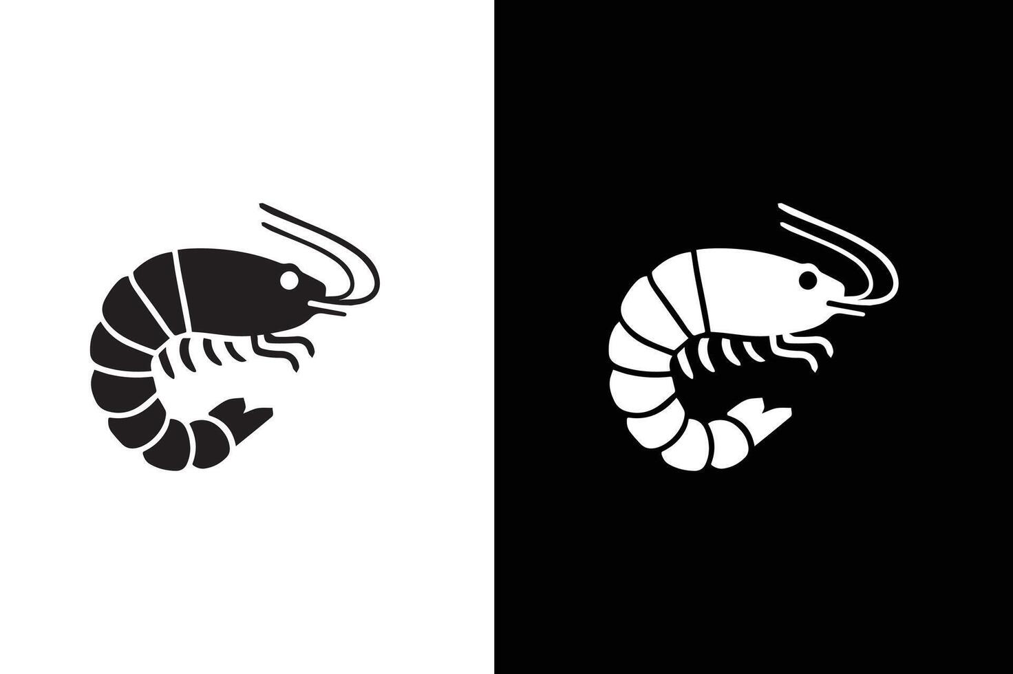 Shrimp, Prawn icon , filled flat sign, solid pictogram isolated on white black background. vector
