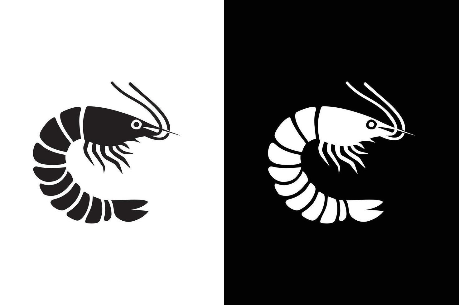 Shrimp, Prawn icon , filled flat sign, solid pictogram isolated on white black background. vector