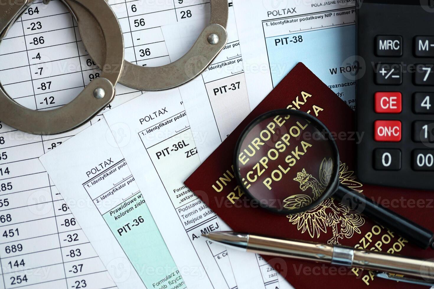 Concept of problems and troubles during tax reporting and taxpaying in poland photo