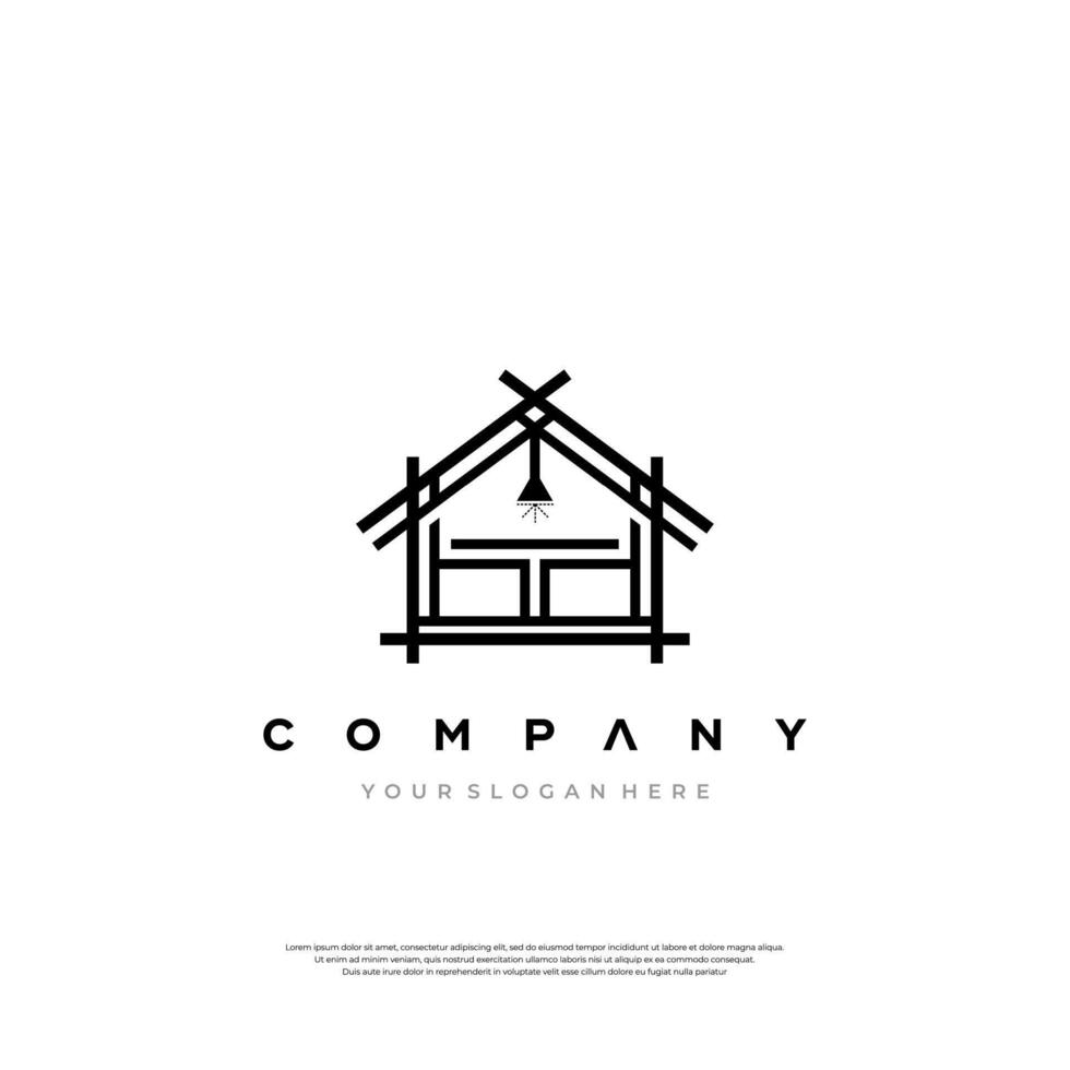 Elegant Abode Emblem Logo vector