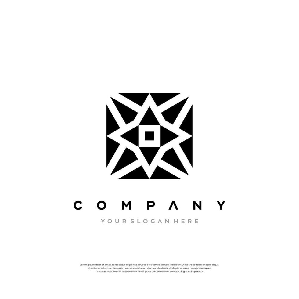 Hexagonal Harmony logo design vector