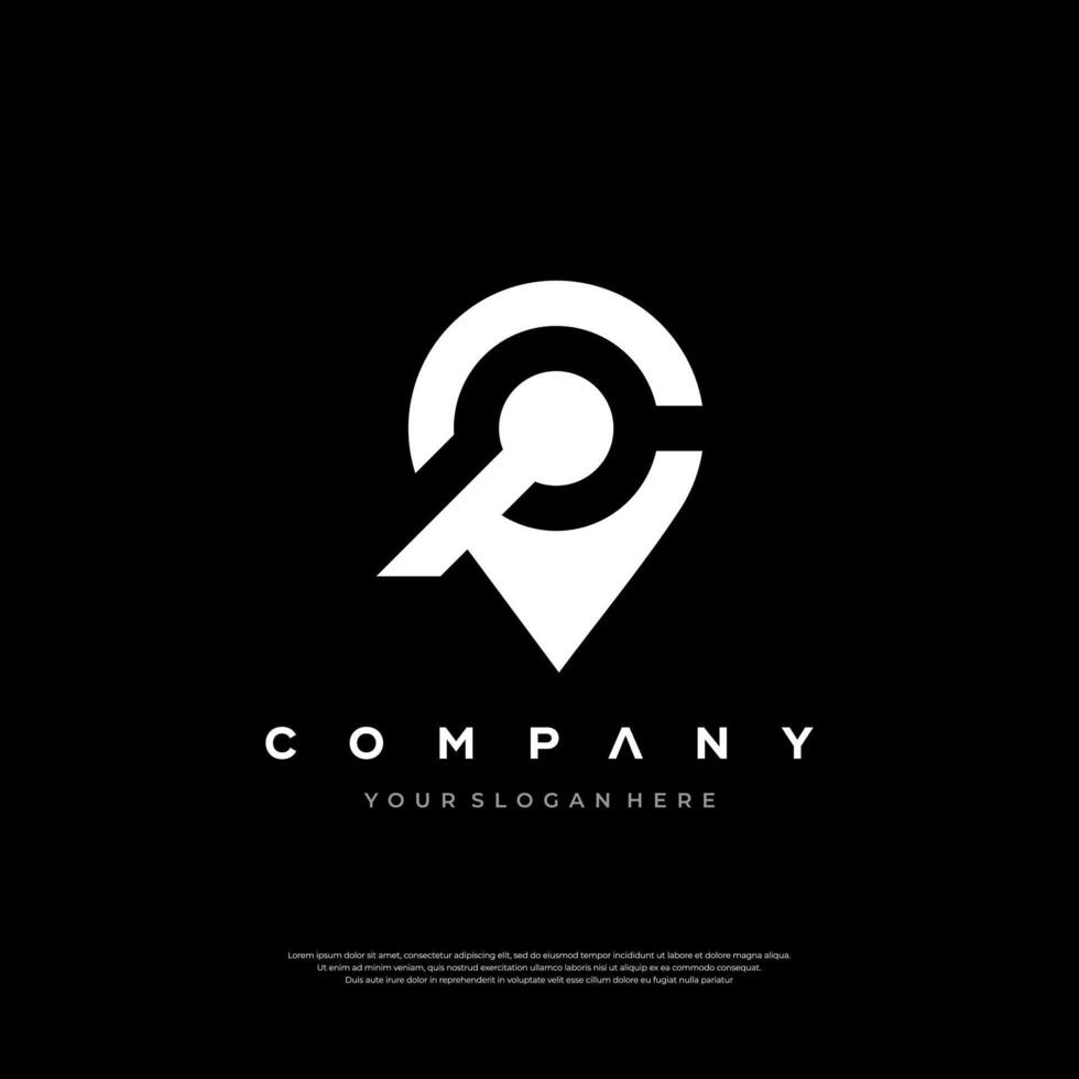 Geo Pin Logo Business Design Navigation vector