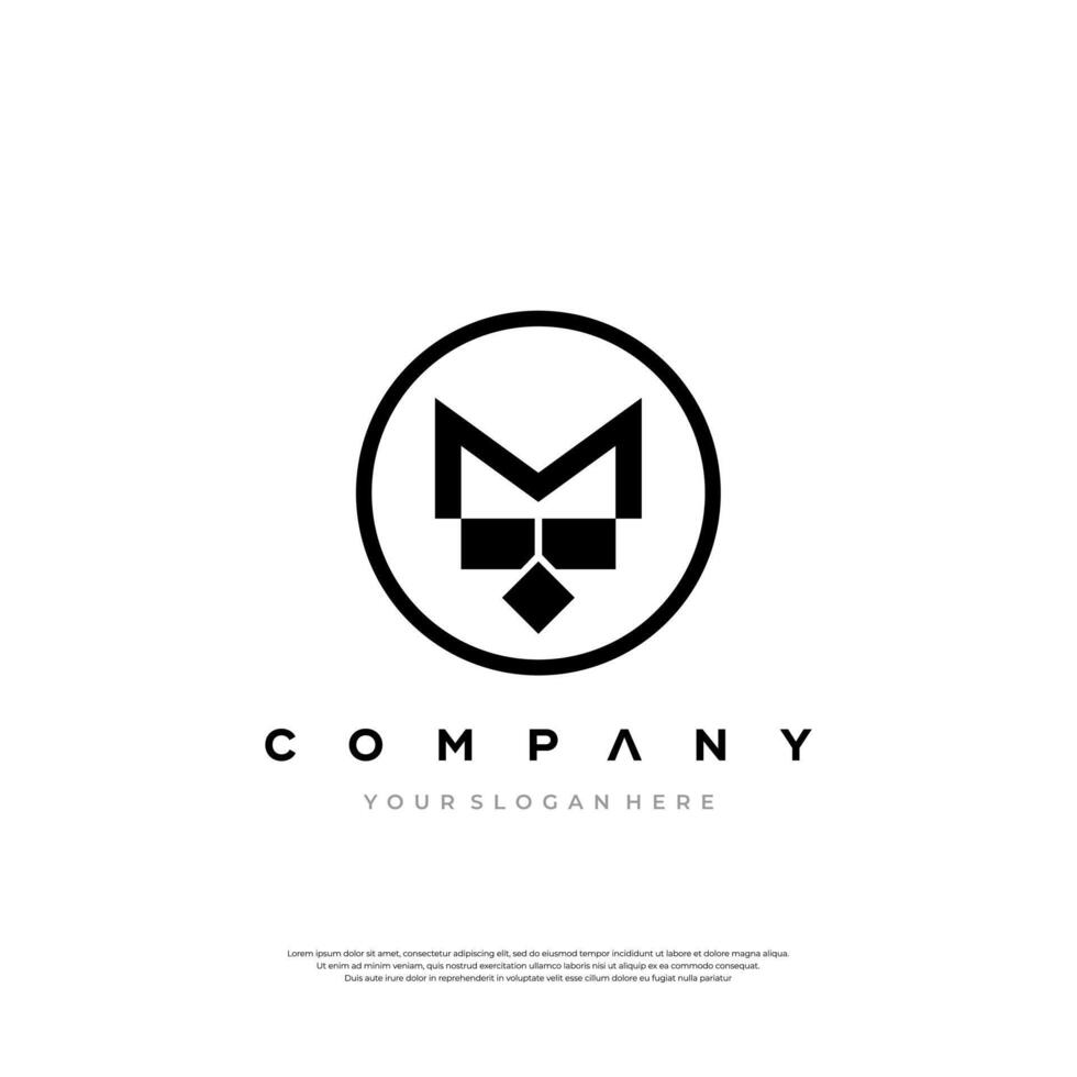 Embracing simplicity and sophistication with our iconic MT logo design. vector