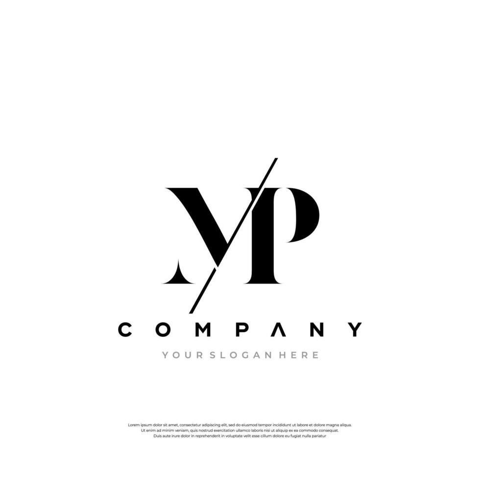 Letter MP Signature Logo Template vector