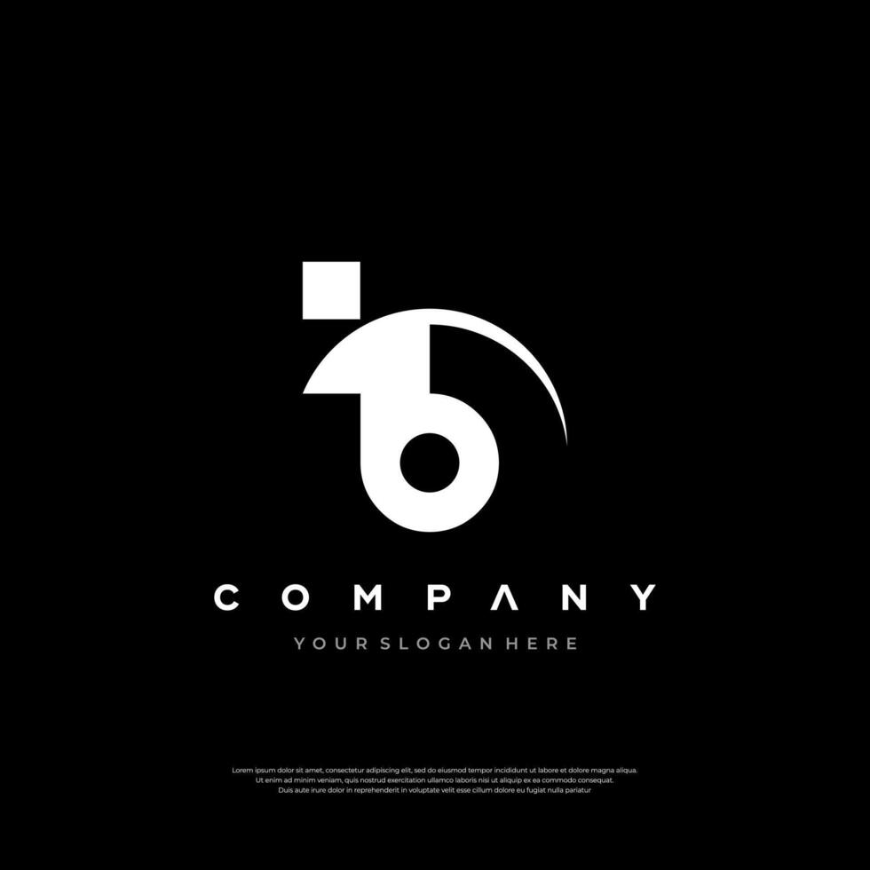 Letter B Tech initial monogram logo design vector