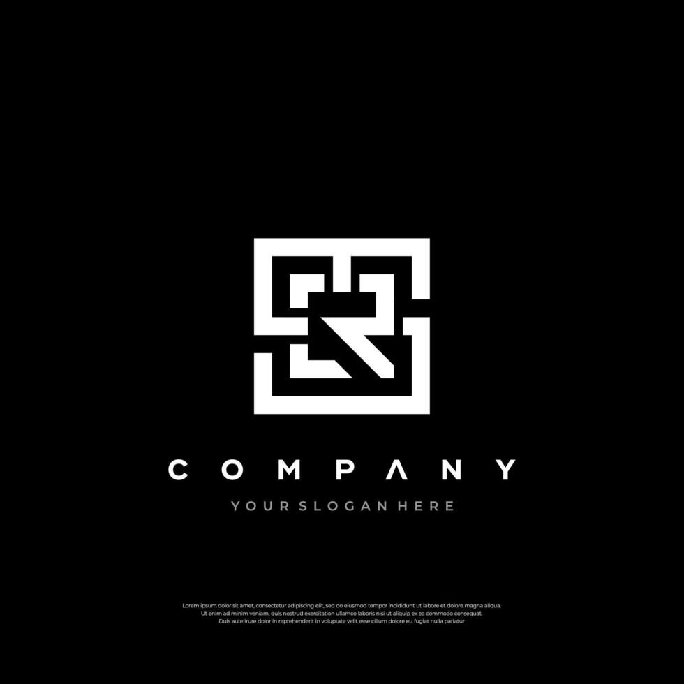 Letter R logo icon design template elements vector