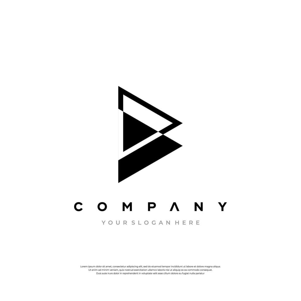 Creative Logo Concept using letter B and P Premium Design vector