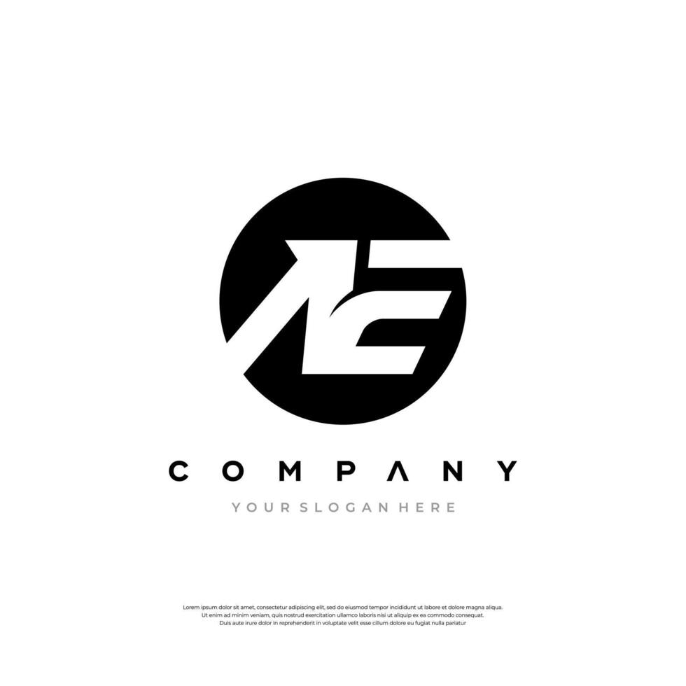 Alphabet initial letter AE EA logo design template - . vector
