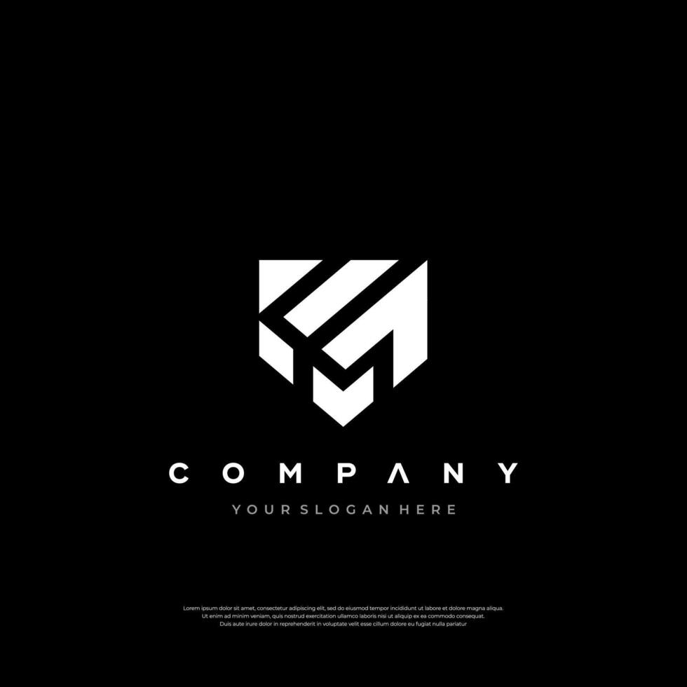 Sophisticated ME Lettermark Design vector