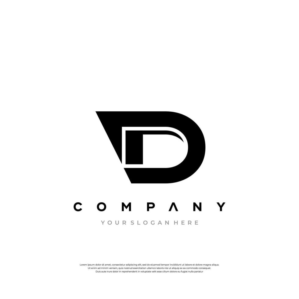 letter DD logo icon design design template inspiration vector