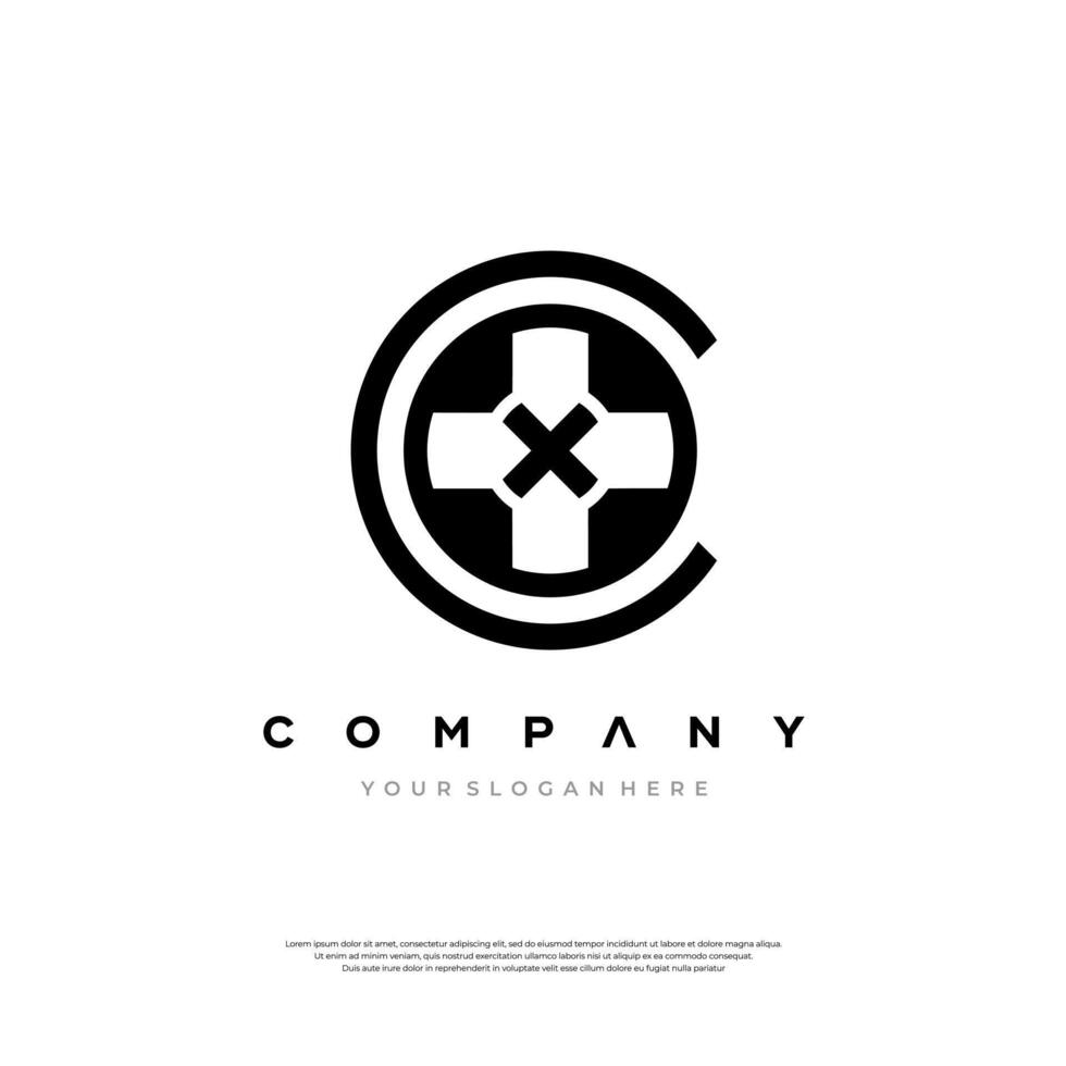 X Play Logo designs concept , Pixel X initial Logo designs template vector