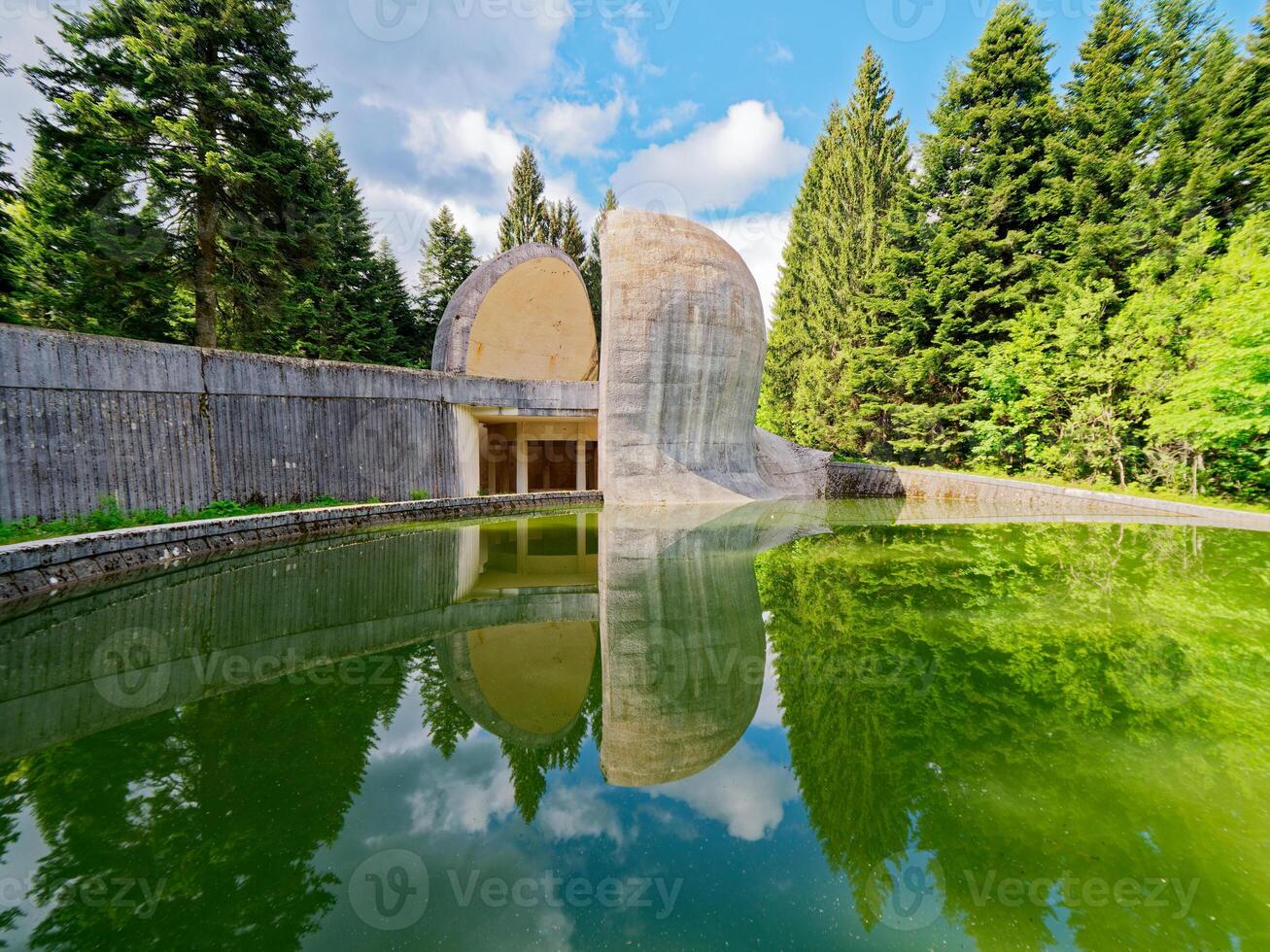 Monument to the Revolution at Grmec in Bosnia and Herzegovina. Yugoslav monument commemorating the struggles of the partisan during World War 2. photo