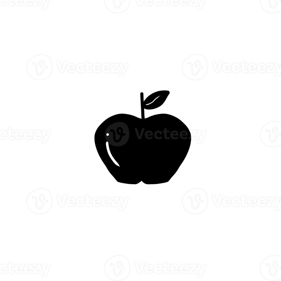apple icon on a transparent backgroundnya png
